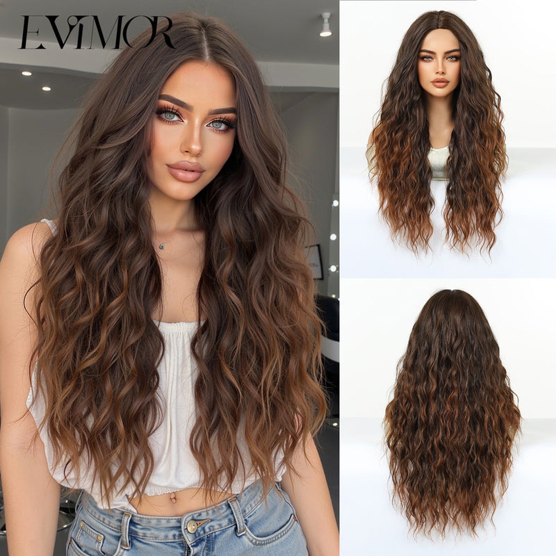 28-Inch Voluminous Long Curly Natural-Looking Fashion Wig for Woman (Full-Head)