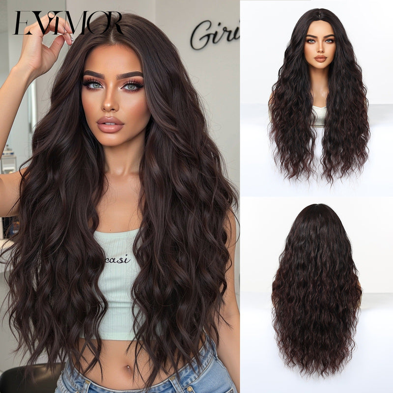 28-Inch Voluminous Long Curly Natural-Looking Fashion Wig for Woman (Full-Head)