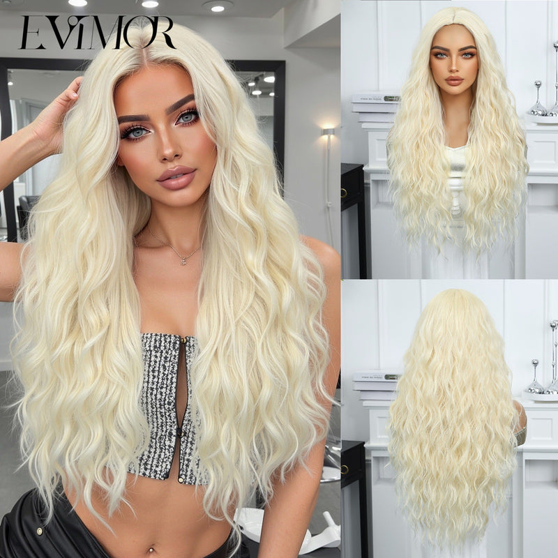 28-Inch Voluminous Long Curly Natural-Looking Fashion Wig for Woman (Full-Head)