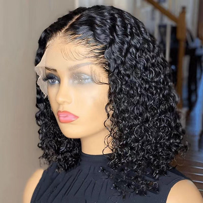 Trendy Front Lace 13x4 Wig with Loose, Natural-Looking Curls (Full-Head Wig)