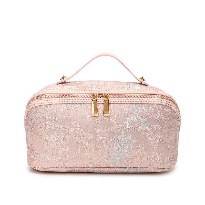 Embroidered Cosmetic Bag