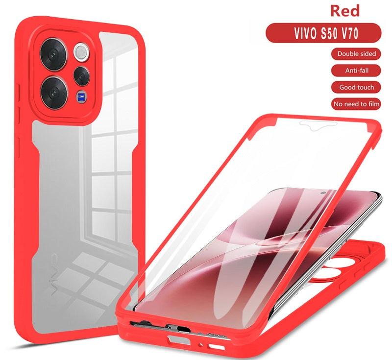 360 Full Protection Case for Vivo V70 5G Cover Built-in Screen Protector