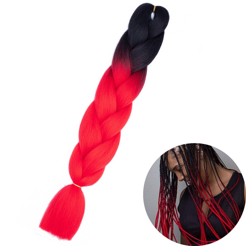 Dreadlock Wigs for Woman: Long Hair with Ombre Color and Braided Extensions