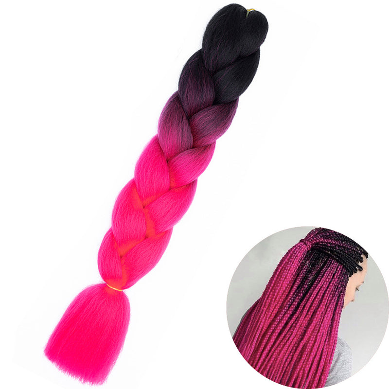 Dreadlock Wigs for Woman: Long Hair with Ombre Color and Braided Extensions