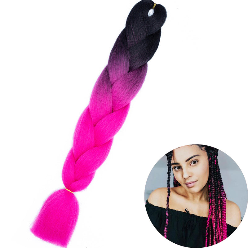 Dreadlock Wigs for Woman: Long Hair with Ombre Color and Braided Extensions