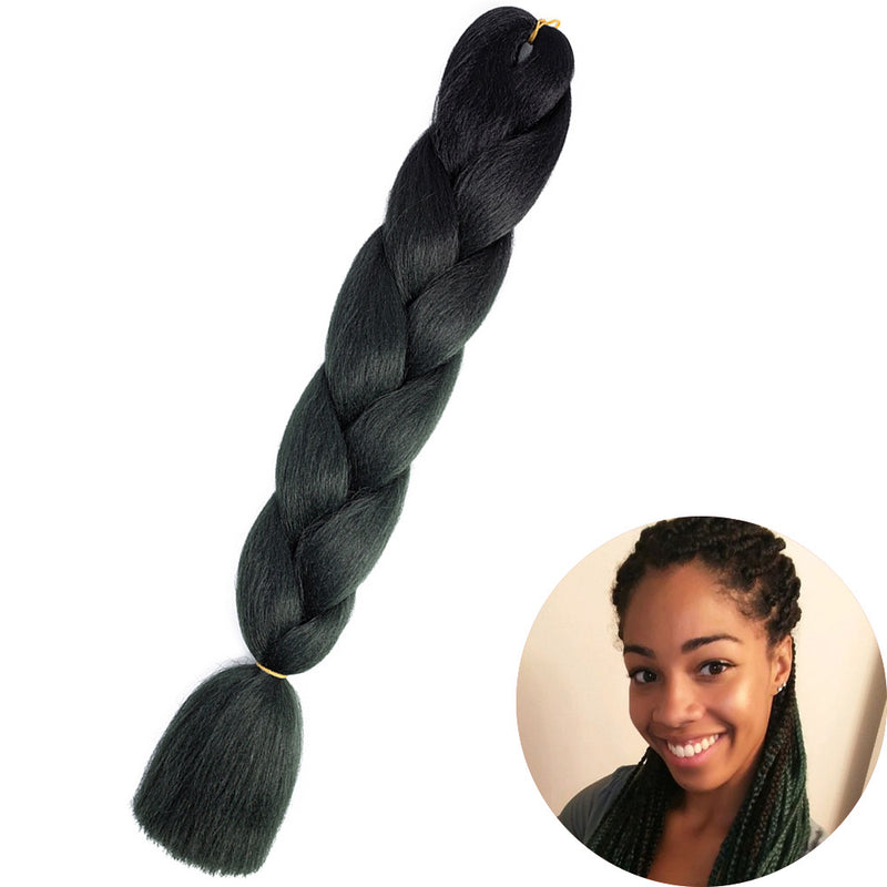 Dreadlock Wigs for Woman: Long Hair with Ombre Color and Braided Extensions