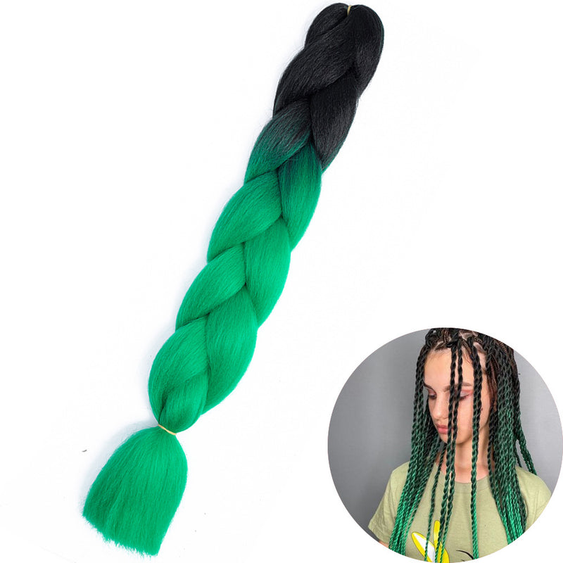 Dreadlock Wigs for Woman: Long Hair with Ombre Color and Braided Extensions