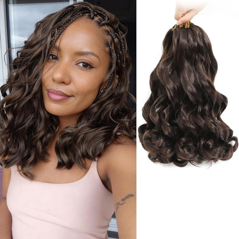 Dreadlock Extensions Wigs French-Style Loose Waves Large Curls Crochet Wigs Ponytails