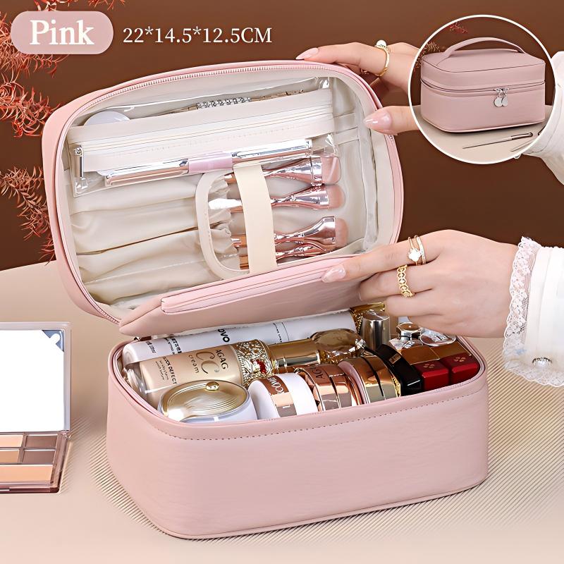 2-in-1 Divided Cosmetic Bag