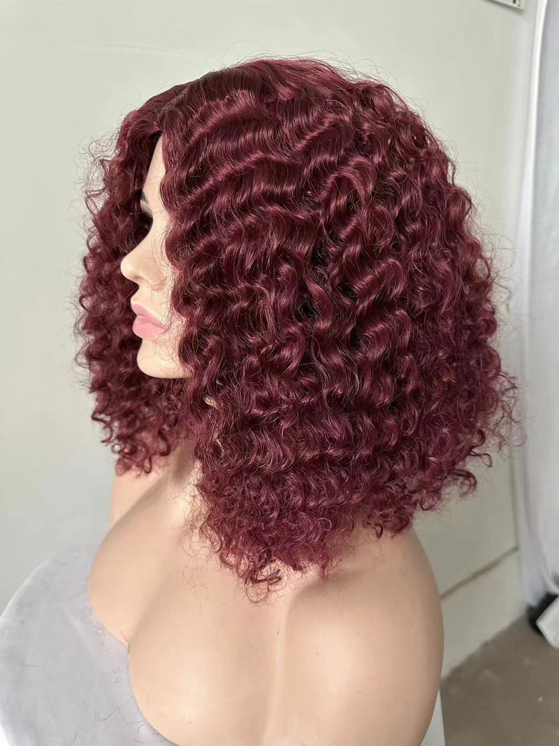 Trendy Front Lace 13x4 Wig with Loose, Natural-Looking Curls (Full-Head Wig)