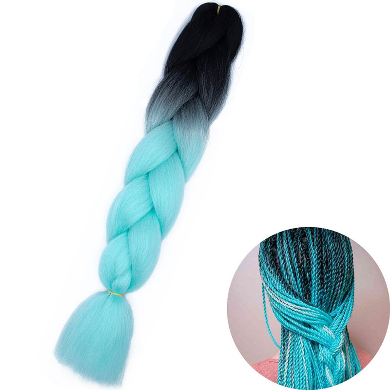Dreadlock Wigs for Woman: Long Hair with Ombre Color and Braided Extensions