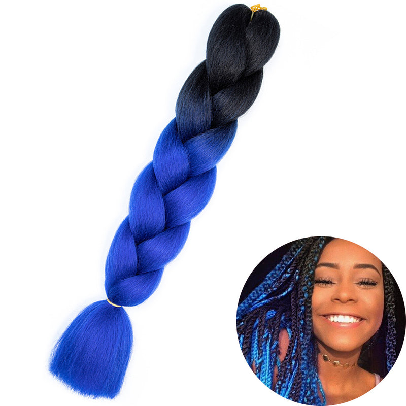 Dreadlock Wigs for Woman: Long Hair with Ombre Color and Braided Extensions