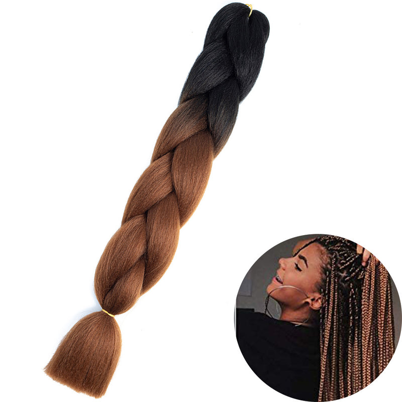 Dreadlock Wigs for Woman: Long Hair with Ombre Color and Braided Extensions