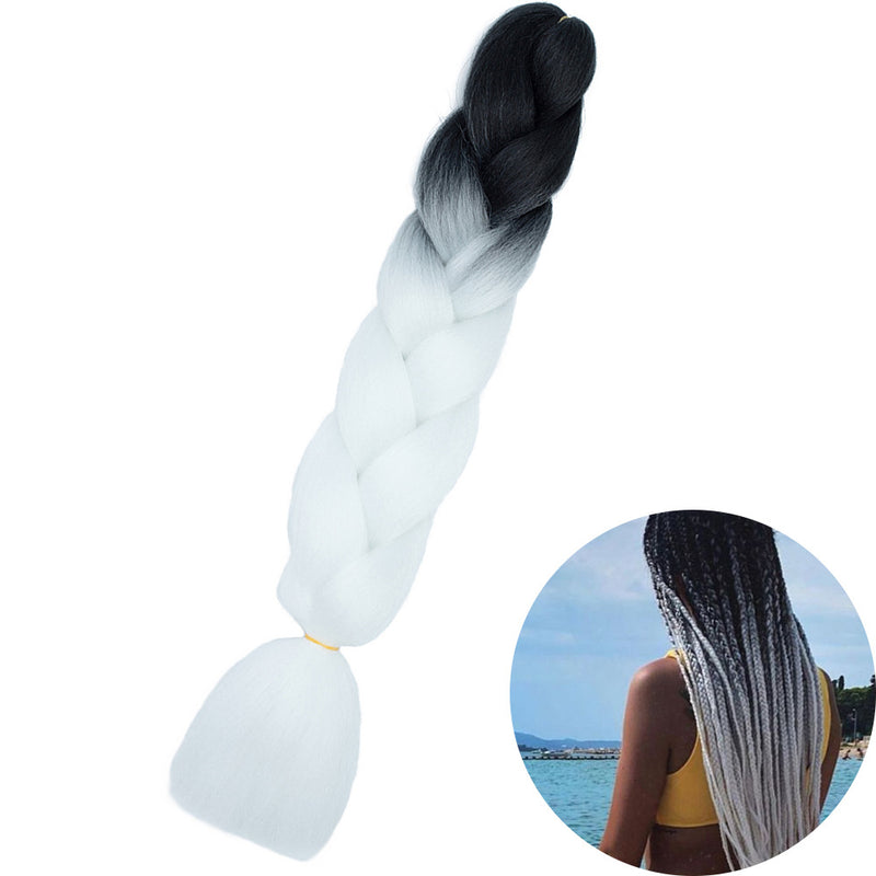 Dreadlock Wigs for Woman: Long Hair with Ombre Color and Braided Extensions