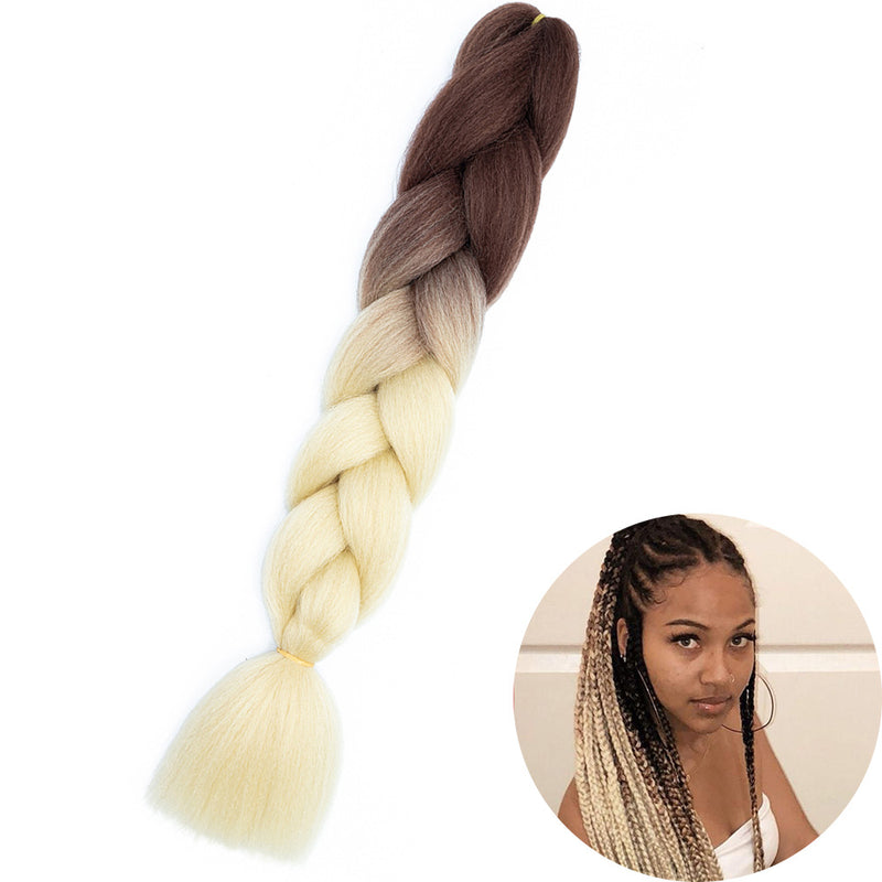 Dreadlock Wigs for Woman: Long Hair with Ombre Color and Braided Extensions