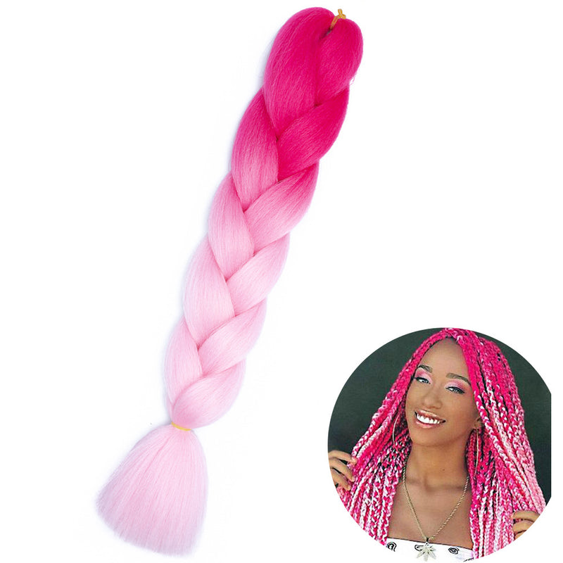 Dreadlock Wigs for Woman: Long Hair with Ombre Color and Braided Extensions