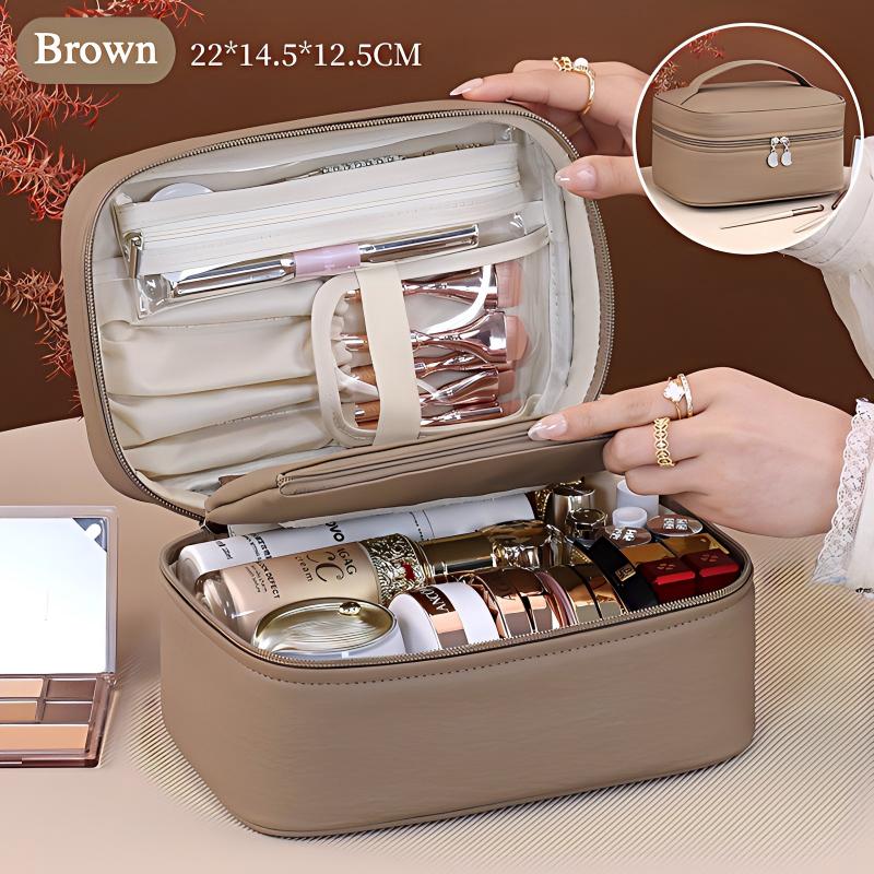2-in-1 Divided Cosmetic Bag