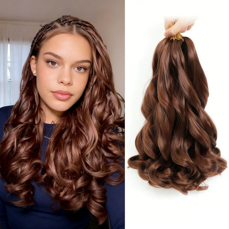 Dreadlock Extensions Wigs French-Style Loose Waves Large Curls Crochet Wigs Ponytails