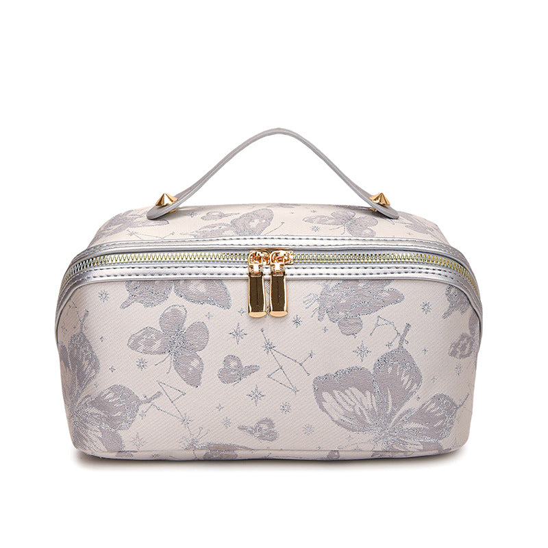 Embroidered Cosmetic Bag