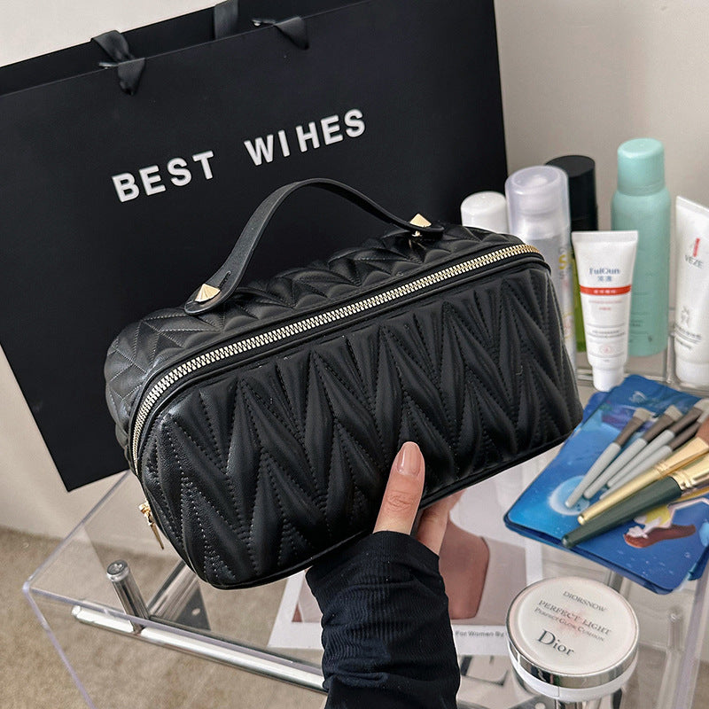 Compact Travel Cosmetic & Toiletry Bag