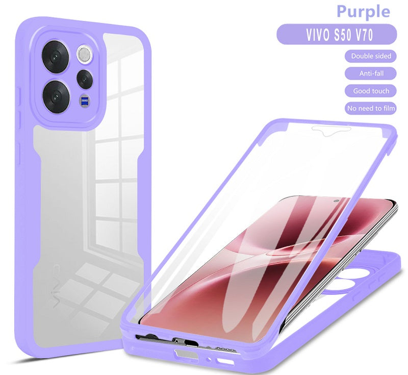 360 Full Protection Case for Vivo V70 5G Cover Built-in Screen Protector