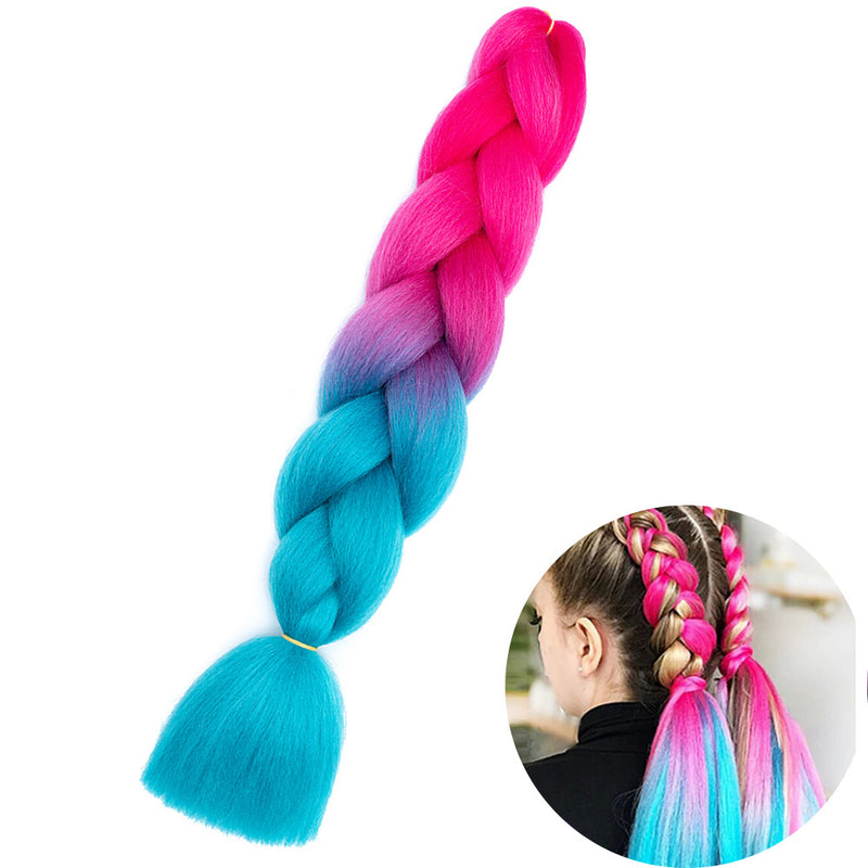 Dreadlock Wigs for Woman: Long Hair with Ombre Color and Braided Extensions