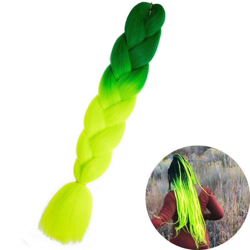 Dreadlock Wigs for Woman: Long Hair with Ombre Color and Braided Extensions