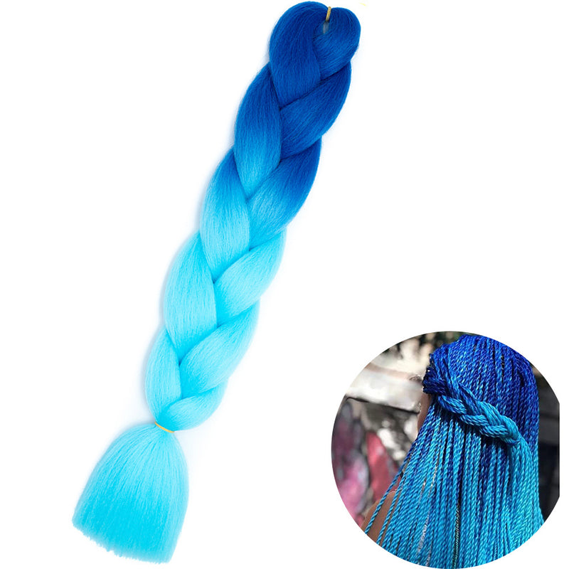 Dreadlock Wigs for Woman: Long Hair with Ombre Color and Braided Extensions