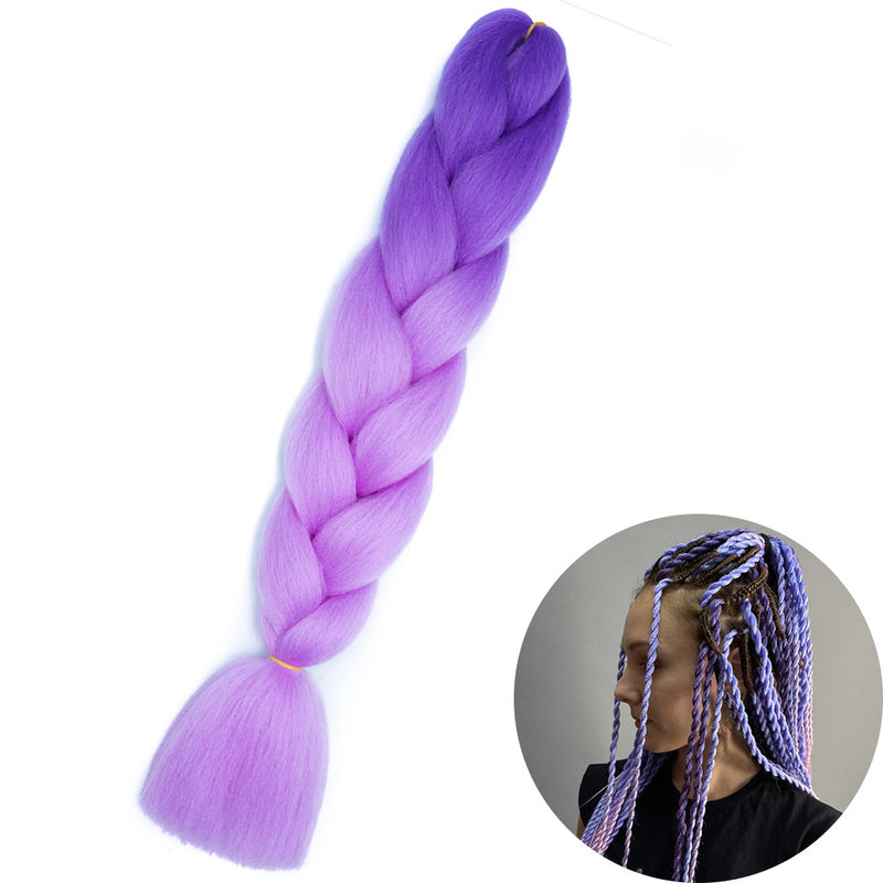 Dreadlock Wigs for Woman: Long Hair with Ombre Color and Braided Extensions