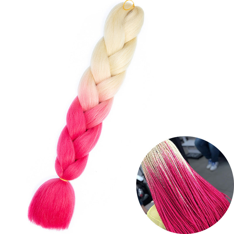 Dreadlock Wigs for Woman: Long Hair with Ombre Color and Braided Extensions