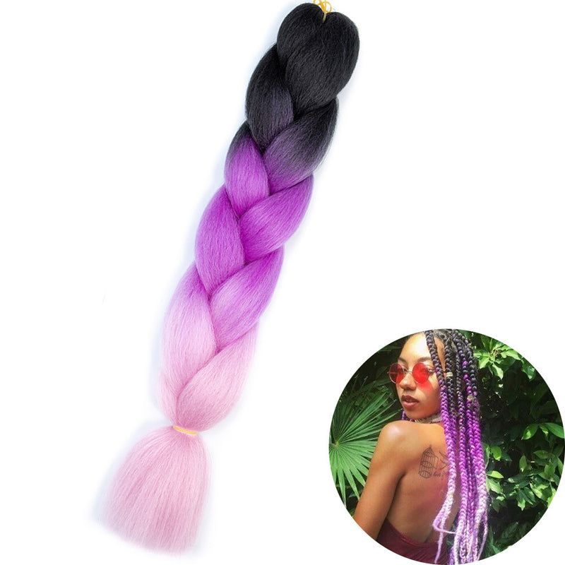 Dreadlock Wigs for Woman: Long Hair with Ombre Color and Braided Extensions