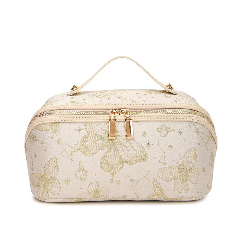 Embroidered Cosmetic Bag