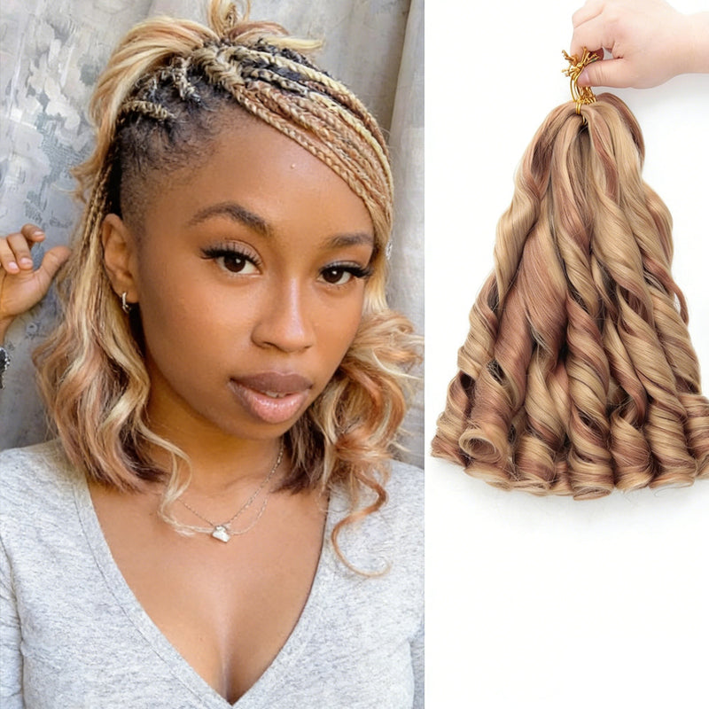 Dreadlock Extensions Wigs French-Style Loose Waves Large Curls Crochet Wigs Ponytails