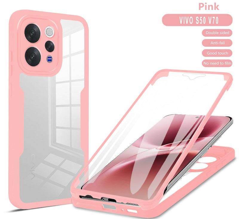 360 Full Protection Case for Vivo V70 5G Cover Built-in Screen Protector