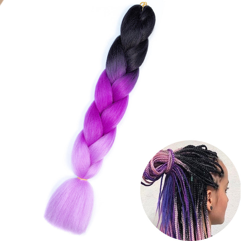 Dreadlock Wigs for Woman: Long Hair with Ombre Color and Braided Extensions