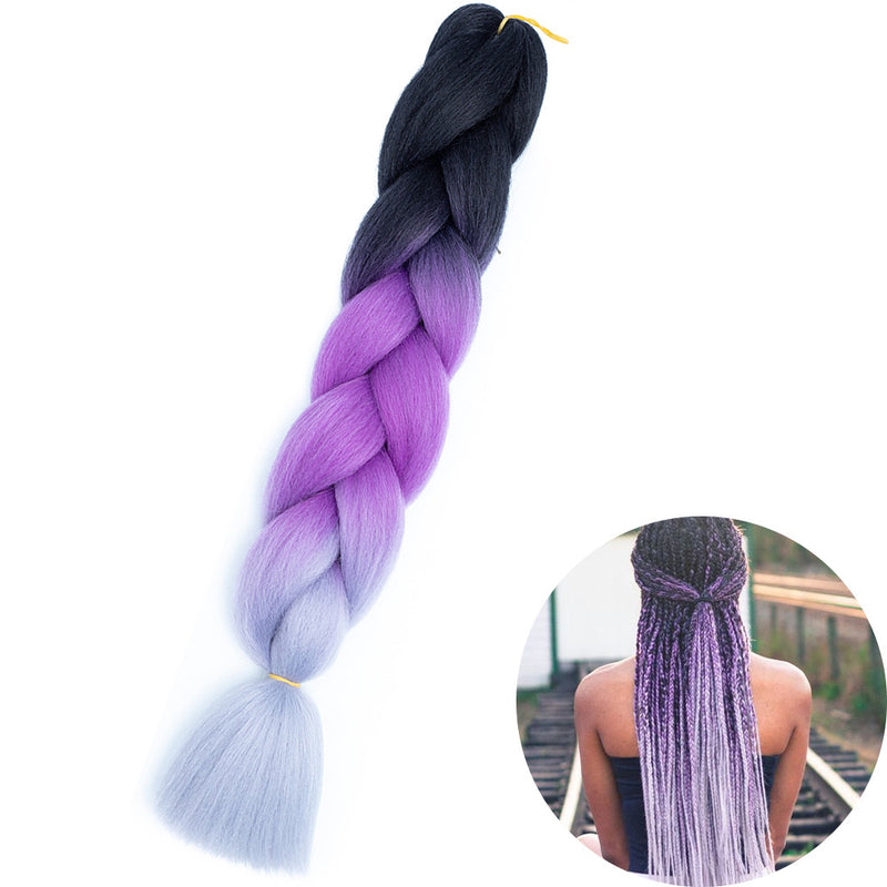 Dreadlock Wigs for Woman: Long Hair with Ombre Color and Braided Extensions