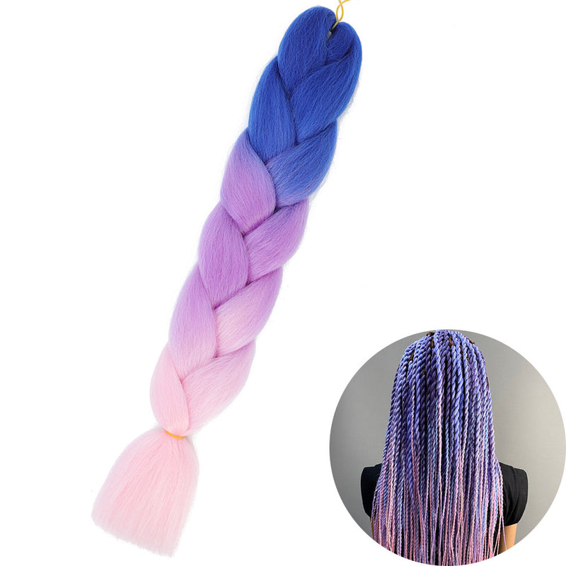 Dreadlock Wigs for Woman: Long Hair with Ombre Color and Braided Extensions