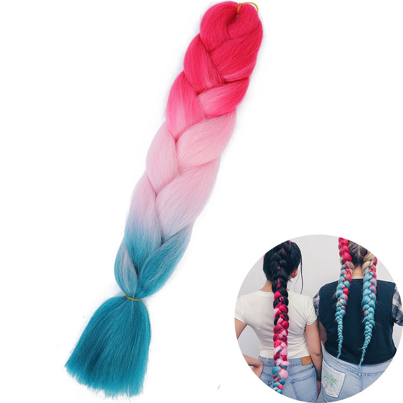 Dreadlock Wigs for Woman: Long Hair with Ombre Color and Braided Extensions