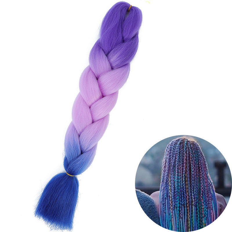 Dreadlock Wigs for Woman: Long Hair with Ombre Color and Braided Extensions