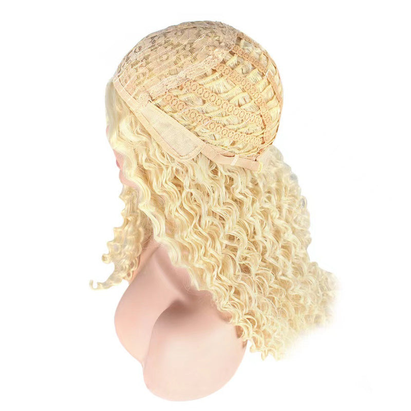Trendy Front Lace 13x4 Wig with Loose, Natural-Looking Curls (Full-Head Wig)