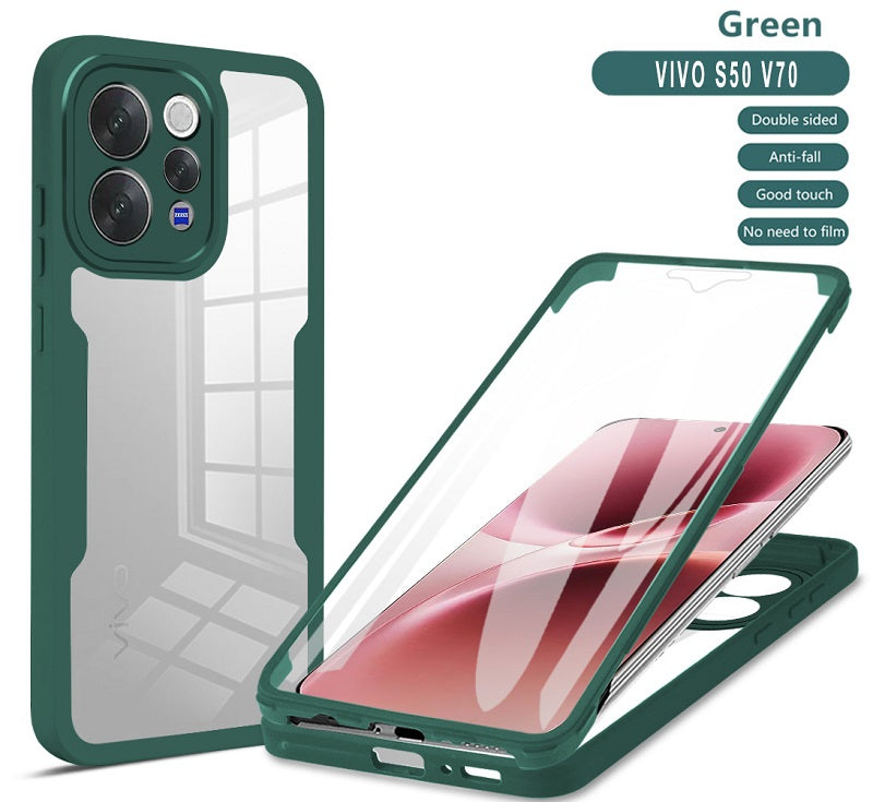 360 Full Protection Case for Vivo V70 5G Cover Built-in Screen Protector