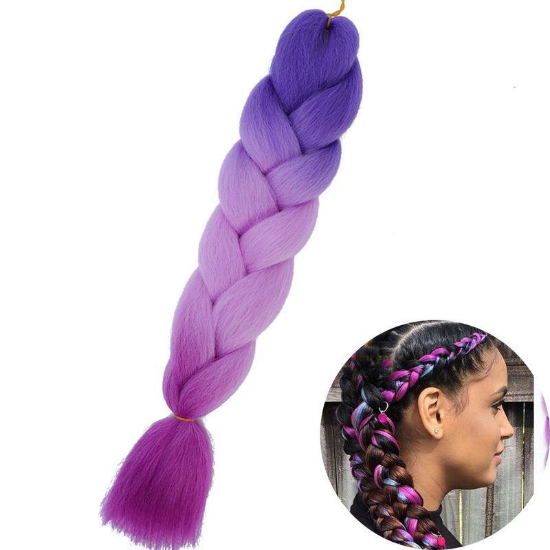 Dreadlock Wigs for Woman: Long Hair with Ombre Color and Braided Extensions