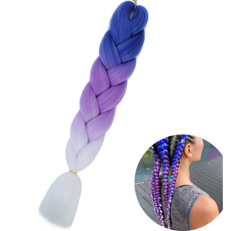 Dreadlock Wigs for Woman: Long Hair with Ombre Color and Braided Extensions