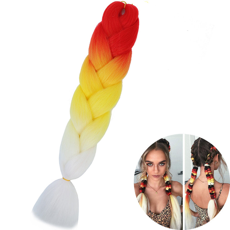 Dreadlock Wigs for Woman: Long Hair with Ombre Color and Braided Extensions