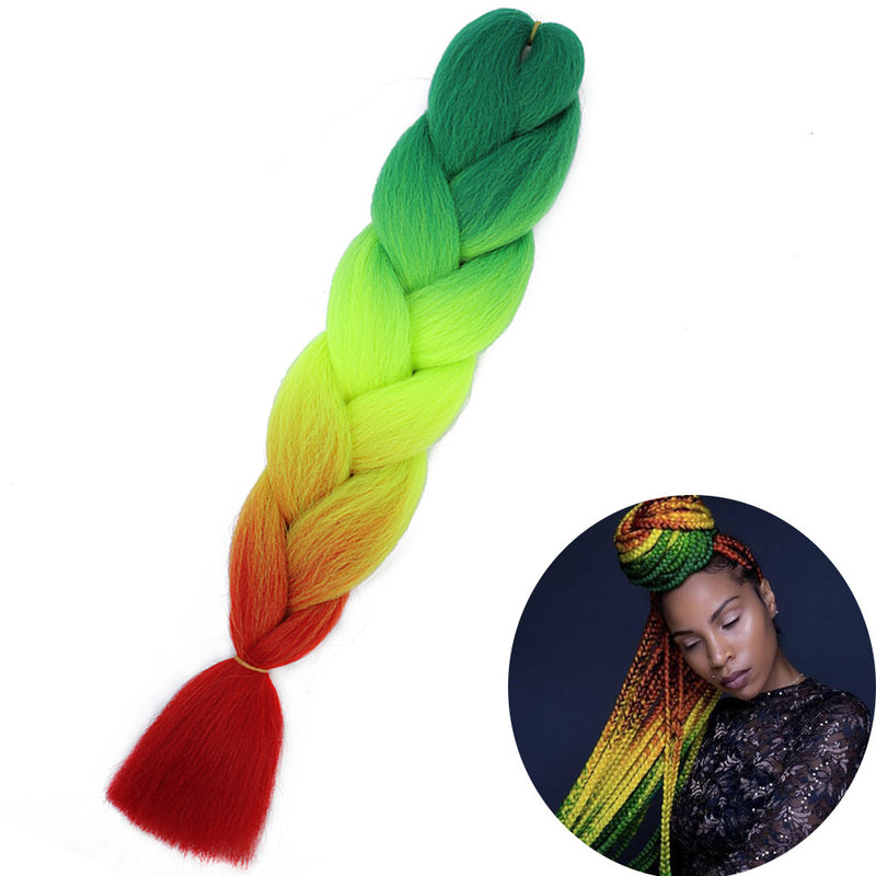 Dreadlock Wigs for Woman: Long Hair with Ombre Color and Braided Extensions
