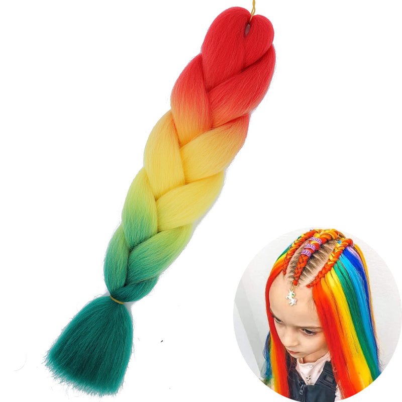 Dreadlock Wigs for Woman: Long Hair with Ombre Color and Braided Extensions