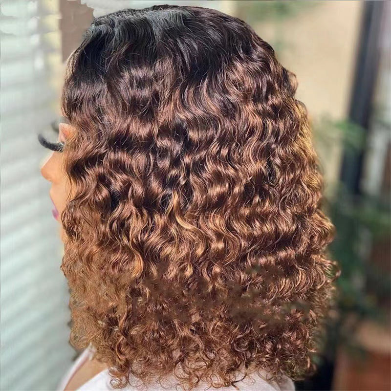 Trendy Front Lace 13x4 Wig with Loose, Natural-Looking Curls (Full-Head Wig)