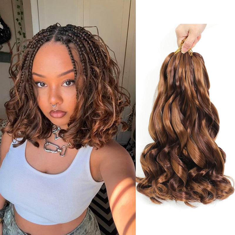 Dreadlock Extensions Wigs French-Style Loose Waves Large Curls Crochet Wigs Ponytails