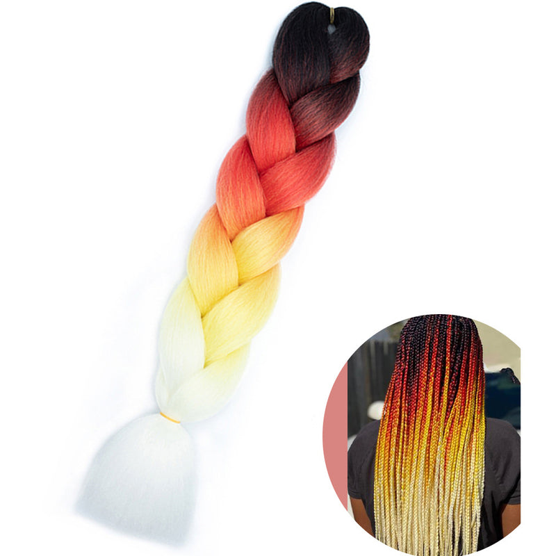 Dreadlock Wigs for Woman: Long Hair with Ombre Color and Braided Extensions
