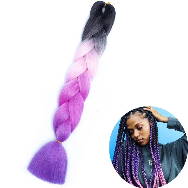Dreadlock Wigs for Woman: Long Hair with Ombre Color and Braided Extensions